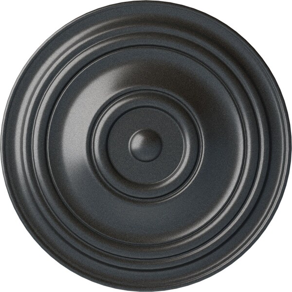 Ekena Millwork Traditional Ceiling Medallion (Fits Canopies up to 8 1/4"), Hand-Painted Pewter, 31 1/2"OD x 2 1/2"P CM31TRPES - main